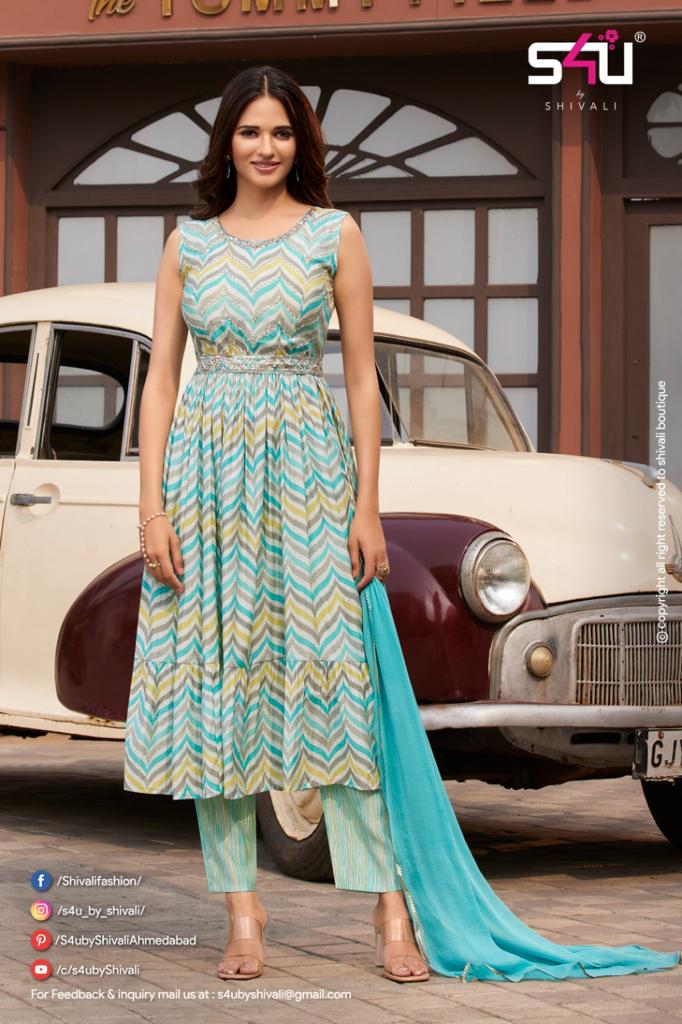 S4u Shyra Festive Wear Trending Nyra Style Wholesale Readymade Suits
